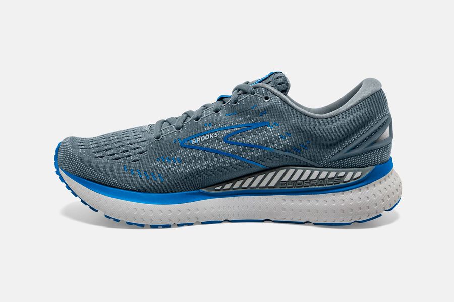 Brooks Glycerin Gts 19 Road Löparskor Herr - Grå/Blå - 5730-EHAJW